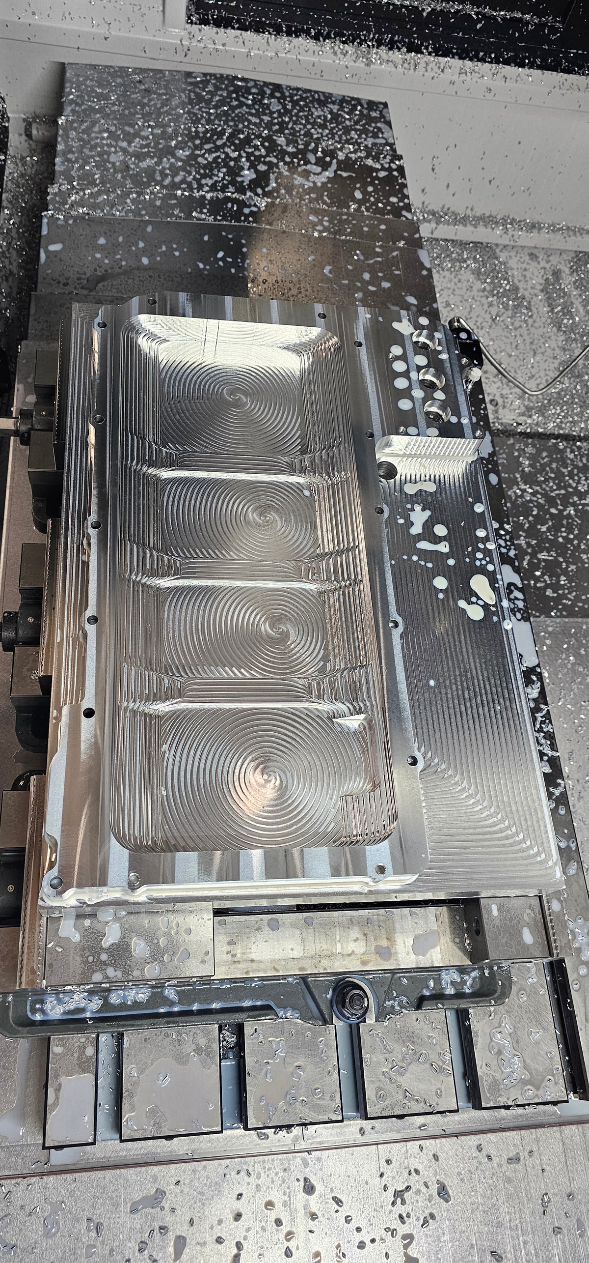 LS integral dry sump oil pan